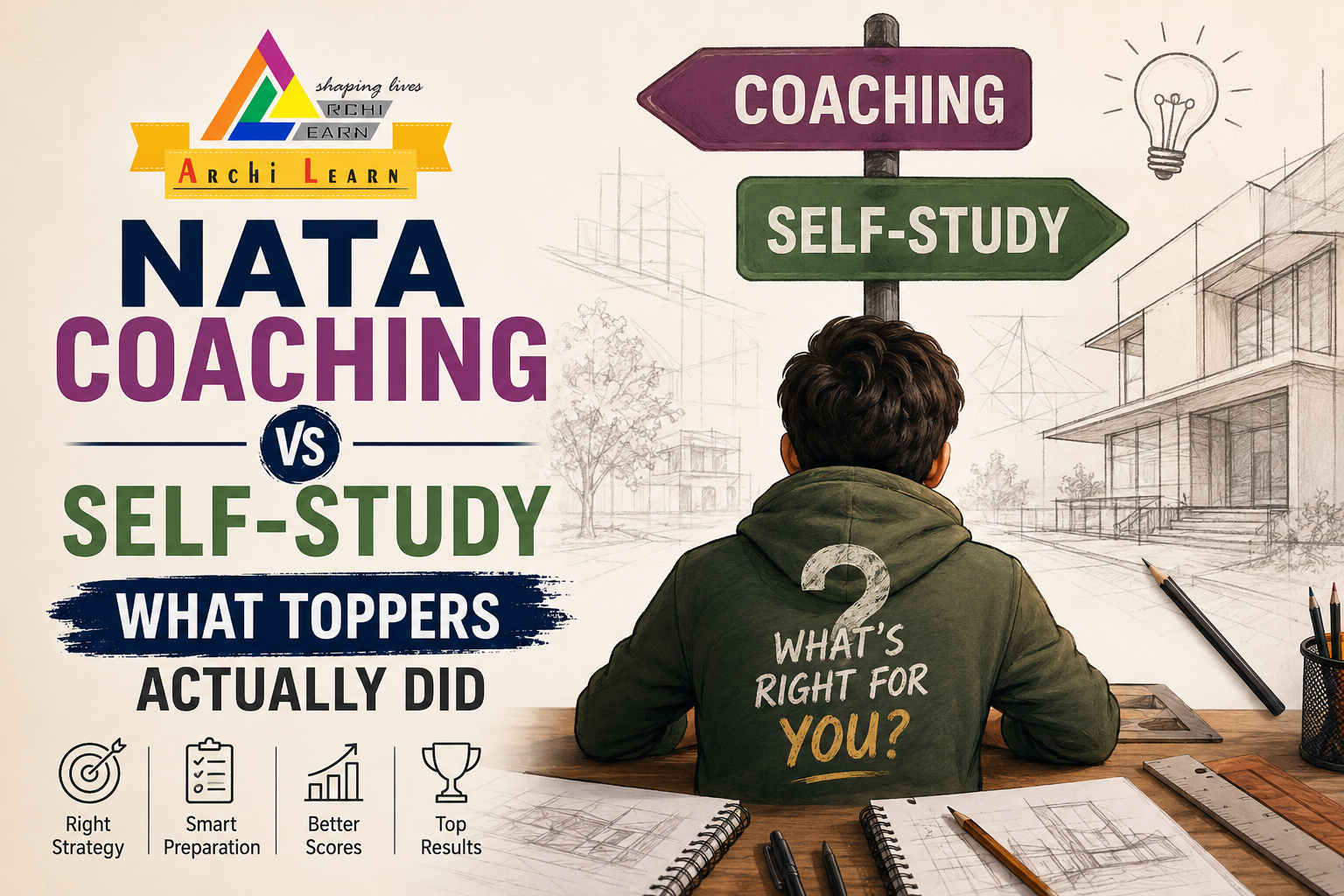 NATA Coaching vs Self-Study: Here Is What Students Who Actually Topped the Exam